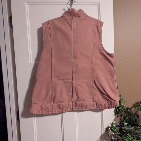 Carhartt Dusty Rose Sherpa-Lined Vest. Size XXL. - Picture 7 of 7